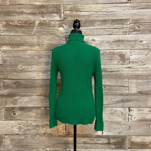 💚Emerald Green Talbots Turtleneck💚 - Picture 2 of 7